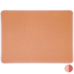 Bullseye 1221-0030 Light Orange Coral Transp. 3 mm